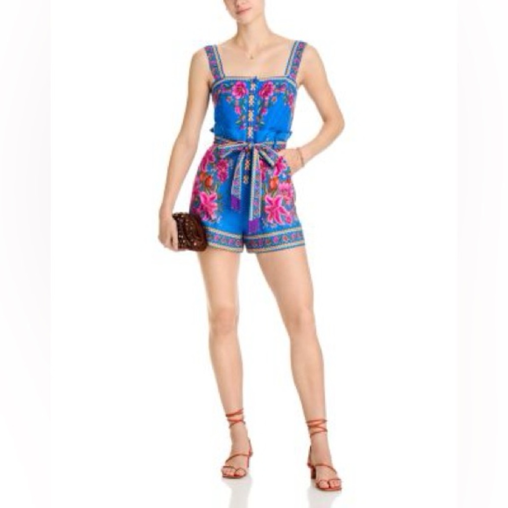 NWT Farm Rio Summer Fruit Scarf Romper - Picture 3 of 11